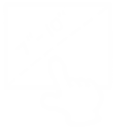 A simplified white icon of a hand held over a screen marked "7 to 10 inches" 