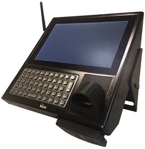 A Tempus Pro data collection terminal viewed from the front